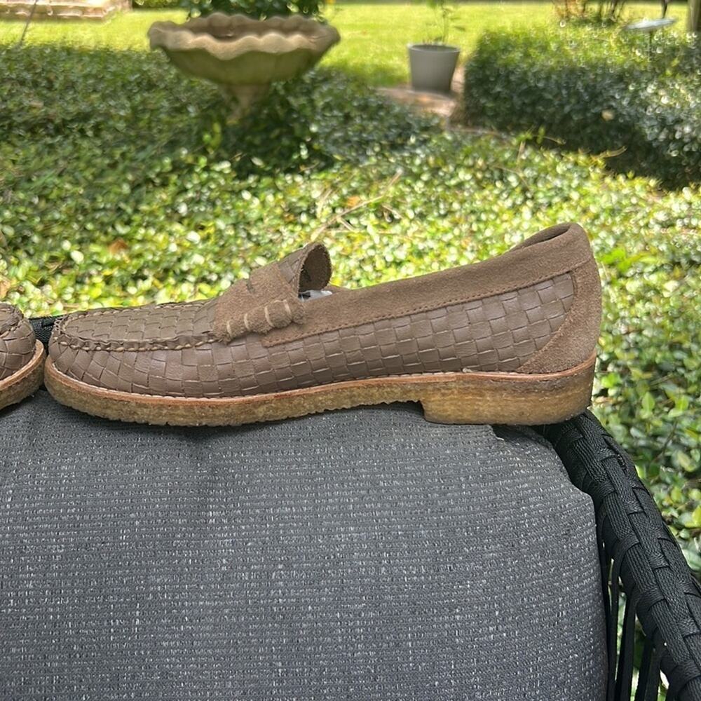 ▶️ G.H. Bass ◀️ Larson Woven Penny
Loafer In Sand. new condition.  Size 9 - Picture 7 of 16